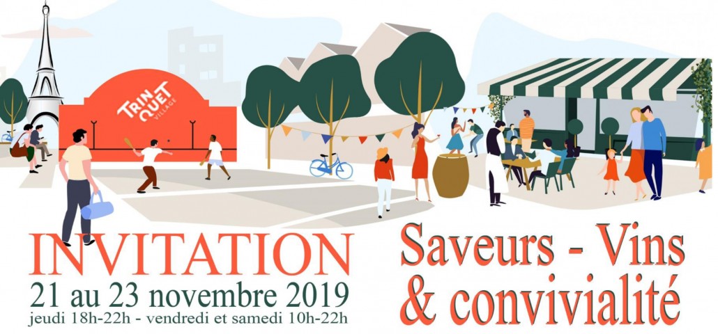 Inviation PDF Beaujolais Nouveau Dupeuble Chateau Pertonnieres Trinquet Village Paris