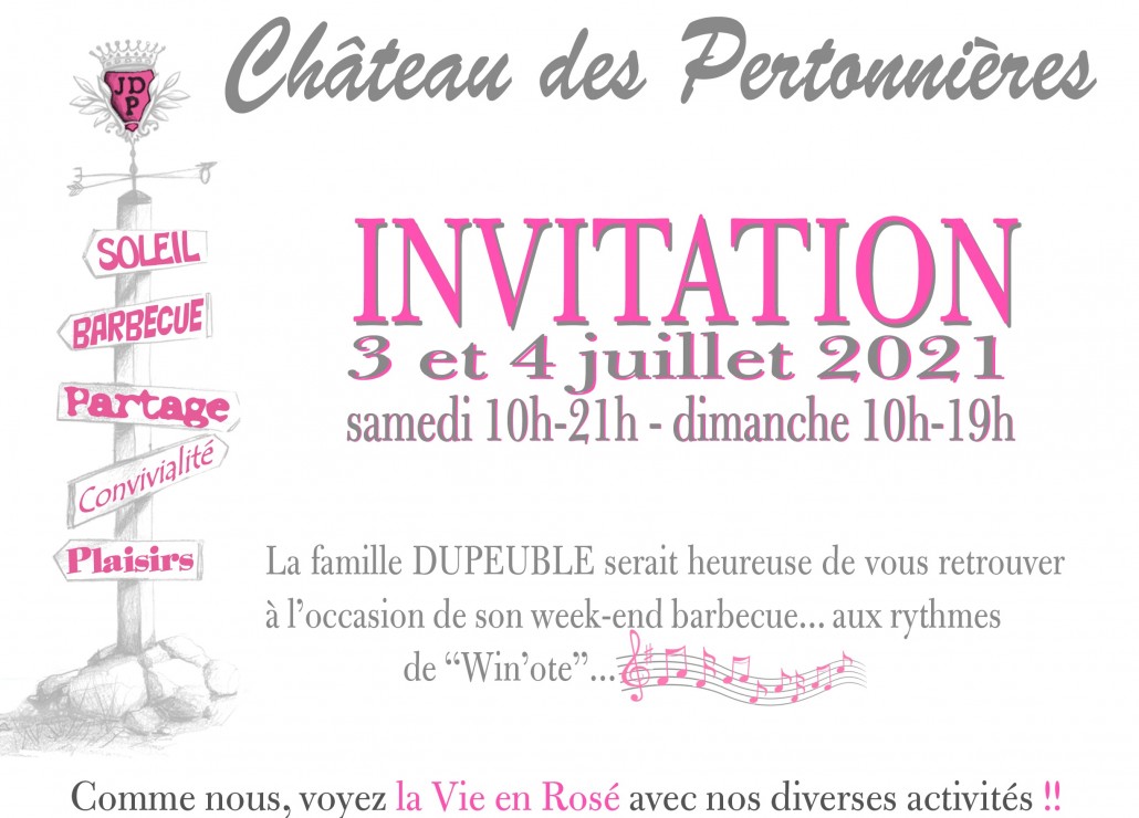 Haut - Invitation Barbecue Chateau Pertonnieres Beaujolais Dupeuble 2021